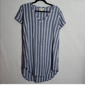 Anthropologie Cloth & Stone Linen T-Shirt Dress